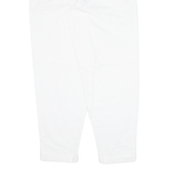 SKIN Womens Trousers White Relaxed Tapered W24 L27