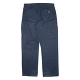 DICKIES Workwear Mens Trousers Blue Regular Straight W38 L32