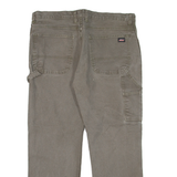 DICKIES Carpenter Workwear Mens Trousers Green Regular Straight W38 L27
