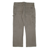 DICKIES Carpenter Workwear Mens Trousers Green Regular Straight W38 L27