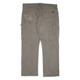 DICKIES Carpenter Workwear Mens Trousers Green Regular Straight W40 L29