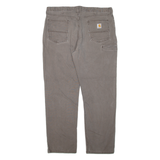 CARHARTT Mens Trousers Grey Relaxed Straight W40 L32