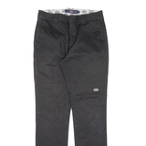 DICKIES Double-knee Workwear Womens Trousers Black Slim Skinny W28 L30