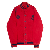 TOMMY HILFIGER Womens Varsity Jacket Red XL