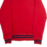 TOMMY HILFIGER Womens Varsity Jacket Red XL