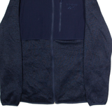 REEBOK Mens Fleece Jacket Blue Knit L