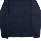 REEBOK Mens Fleece Jacket Blue Knit L