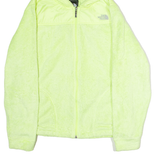 THE NORTH FACE Womens Fleece Jacket Yellow Hooded L