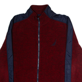 NAUTICA Mens Fleece Jacket Red M