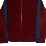 NAUTICA Mens Fleece Jacket Red M
