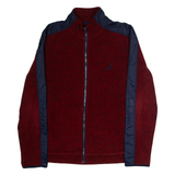 NAUTICA Mens Fleece Jacket Red M