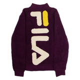 FILA Mens Fleece Jacket Purple XS