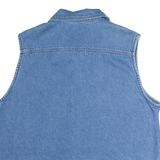 TRADITION COUNTRY COLLECTION Womens Denim Waistcoat Blue 90s UK 20