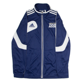 ADIDAS UC Davis Athletics Team Aggie Mens Track Jacket Blue USA Colourblock M