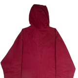 ANDY JOHNS Womens Coat Red Twill 90s Hooded M