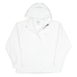 HELLY HANSEN Mesh Lined Womens Rain Jacket White Hooded L