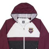 ADIDAS SKATEBOARDING Livermore Fusion Mens Track Jacket Maroon Hooded L