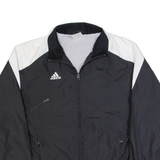 ADIDAS Cougar Band Mesh Lined Mens Track Jacket Black USA S