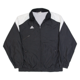 ADIDAS Cougar Band Mesh Lined Mens Track Jacket Black USA S
