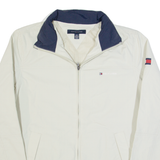 TOMMY HILFIGER Mens Bomber Jacket Cream S