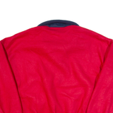 ST JOHN'S BAY Mens Fleece Jacket Red 90s XL
