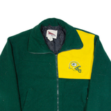 PRO ELITE Green Bay Packers Mens Fleece Jacket Green 90s USA L