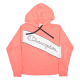 CHAMPION Cropped Womens Pink Hoodie M