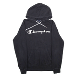 CHAMPION Mens Black Hoodie M