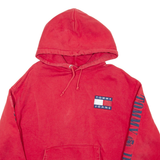TOMMY HILFIGER Mens Red Hoodie XS