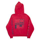 TOMMY HILFIGER Mens Red Hoodie XS