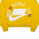 NIKE Womens Sweatshirt Yellow M