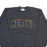 CHAMPION University Of California Merced Mens Sweatshirt Grey USA S
