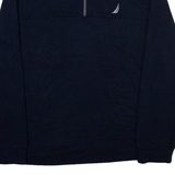 NAUTICA Mens Sweatshirt Blue 1/4 Zip L