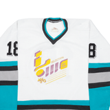 COOPER Ice Hockey Mens Jersey White Long Sleeve V-Neck L