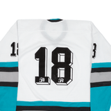 COOPER Ice Hockey Mens Jersey White Long Sleeve V-Neck L