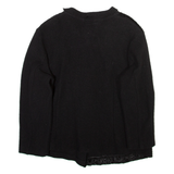 MARA LEA Womens Overcoat Jacket Black Wool S