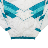 SPORT SPIRIT Detachable Arms Mens Track Jacket White Nylon 90s XS