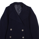 Womens Overcoat Coat Blue M