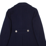 Womens Overcoat Coat Blue M