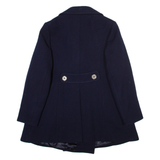 Womens Overcoat Coat Blue M