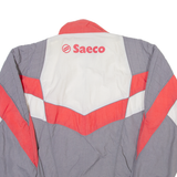 OLE Mens Track Jacket Grey Nylon Colourblock M