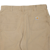 CARHARTT Mens Cargo Shorts Beige XL W38