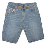 Womens Jorts Shorts Blue L W34