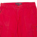 COOGI Mens Cargo Shorts Red XL W40