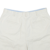 LIZ CLAIBORNE Petite Womens Chino Shorts White L W36
