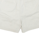 LIZ CLAIBORNE Petite Womens Chino Shorts White L W36