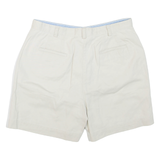 LIZ CLAIBORNE Petite Womens Chino Shorts White L W36