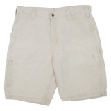 CARHARTT Mens Cargo Shorts Beige L W36