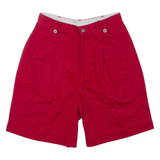 LIZ CLAIBORNE Womens Chino Shorts Red XS W26