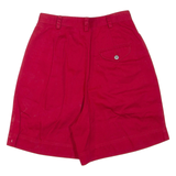 LIZ CLAIBORNE Womens Chino Shorts Red XS W26